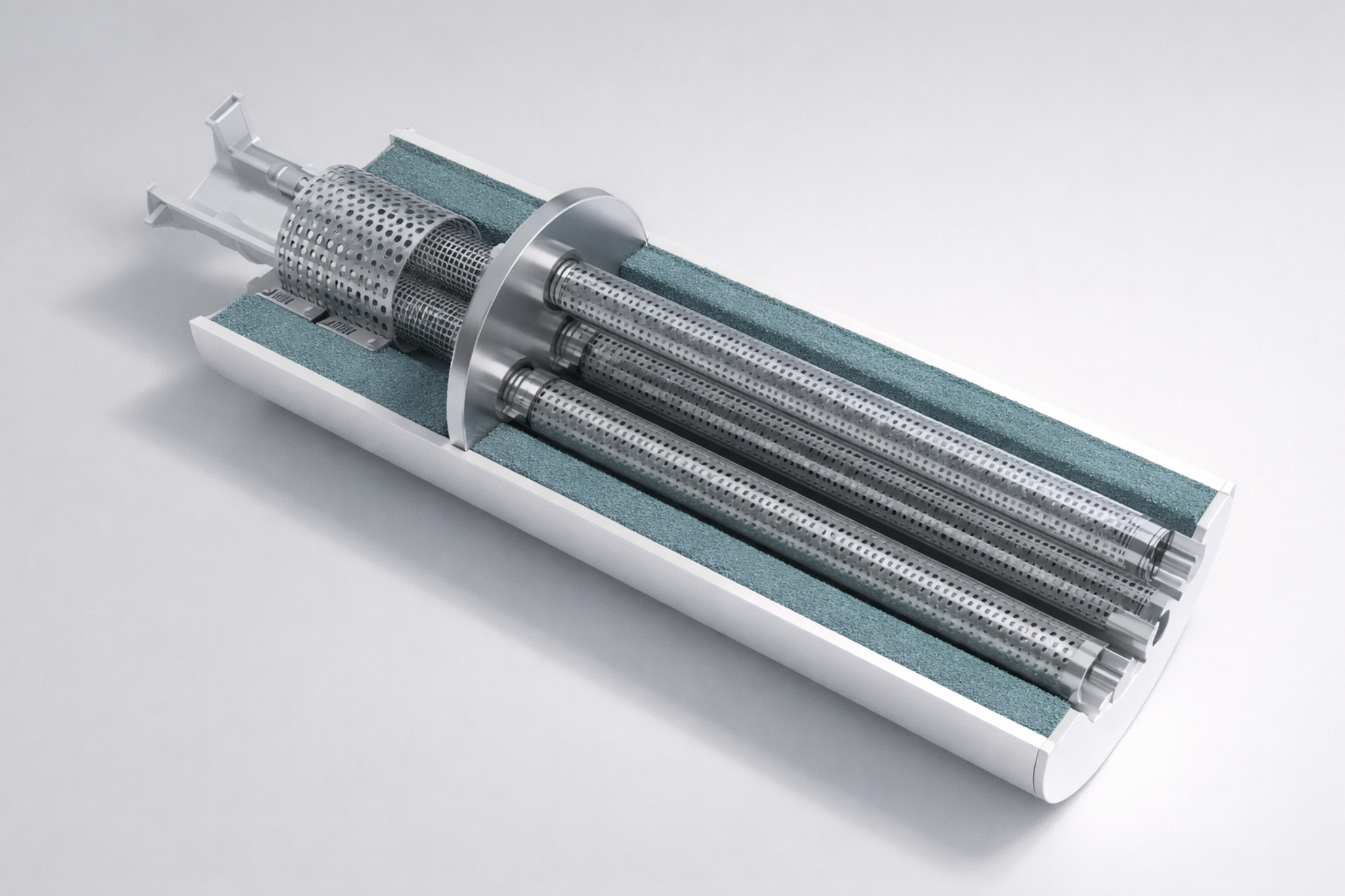 EF700HO industrial silencer alternate view