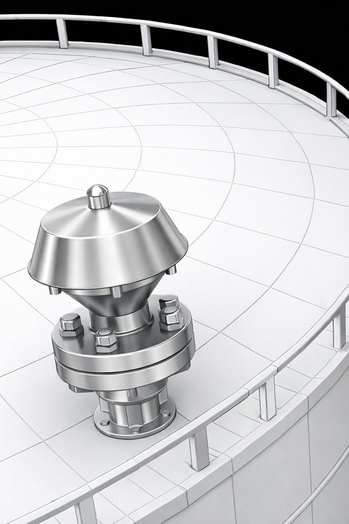 EF500DTEL end-of-line flame arrester alternate view