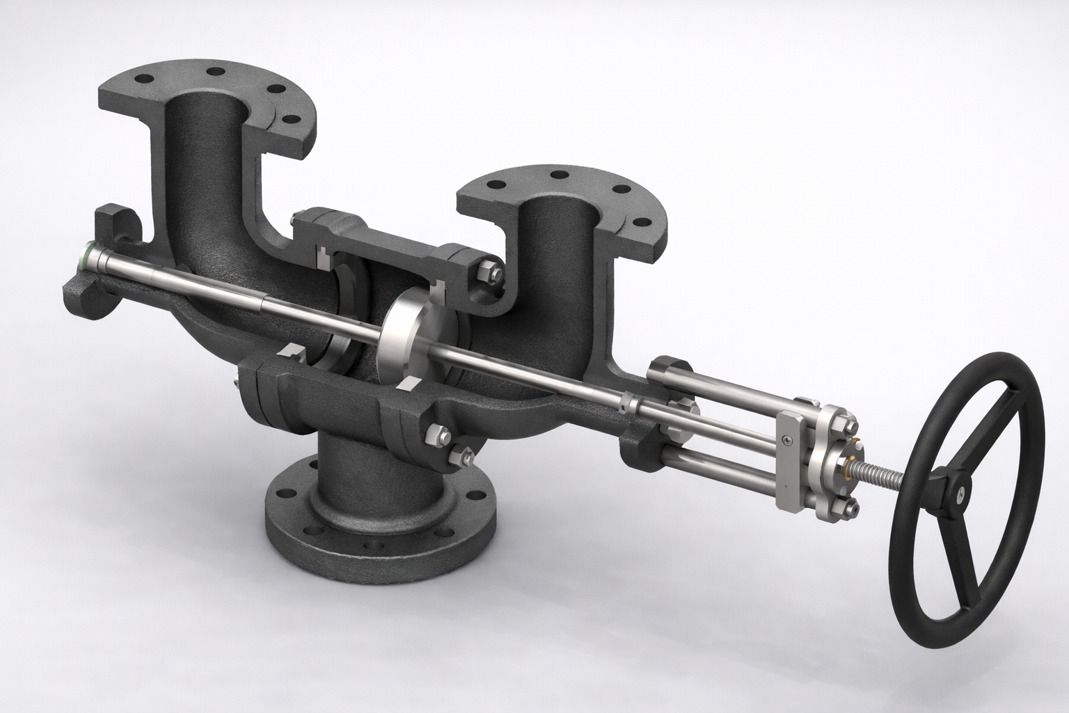 Pressure safety valve changeover system side view for dual PSV installation