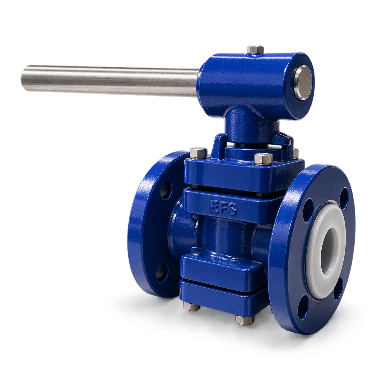 EF51 PTFE lined flanged plug valve